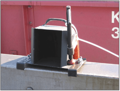 Rail Transport Emission Profiling System weather station on a coal train